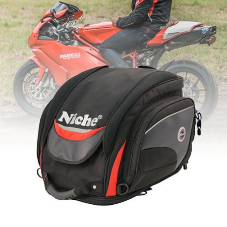 Taška na helmu Full Covered Size Zadní taška na motocykl - Zadní taška na motocyklovou helmu, taška na helmu plné velikosti, materiál vycpaný pěnou